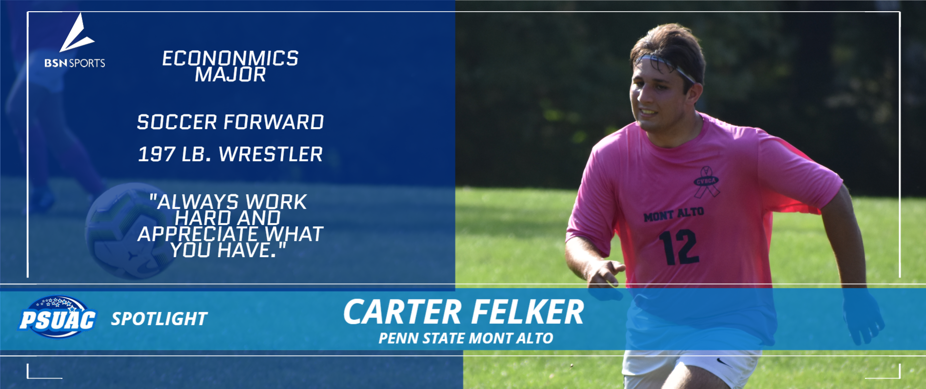 Penn State Mont Alto's Carter Felker.