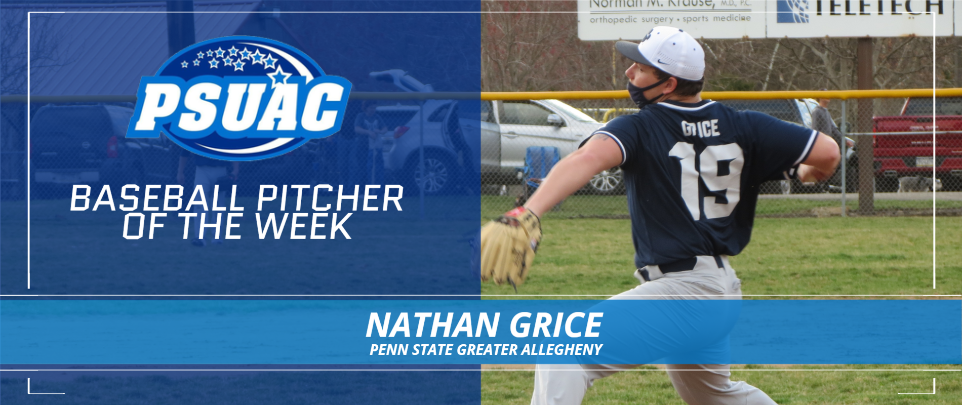 Penn State Greater Allegheny's Nathan Grice.