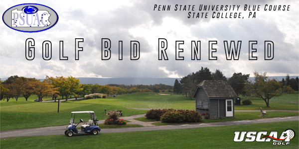 USCAA Renews Golf National Championship Bid with PSUAC, Penn State Golf Courses for 2016 & 2017