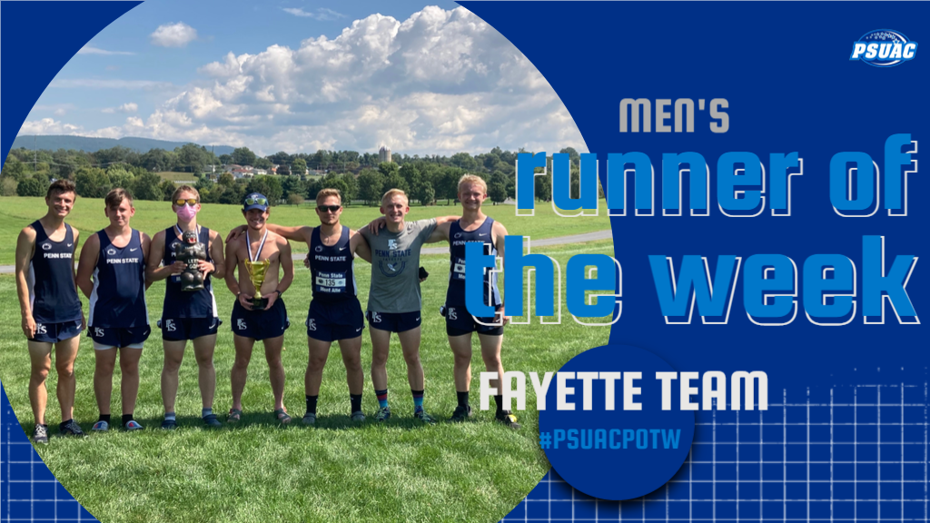 Penn State Fayette's men's cross country team is this week's runners of the week.