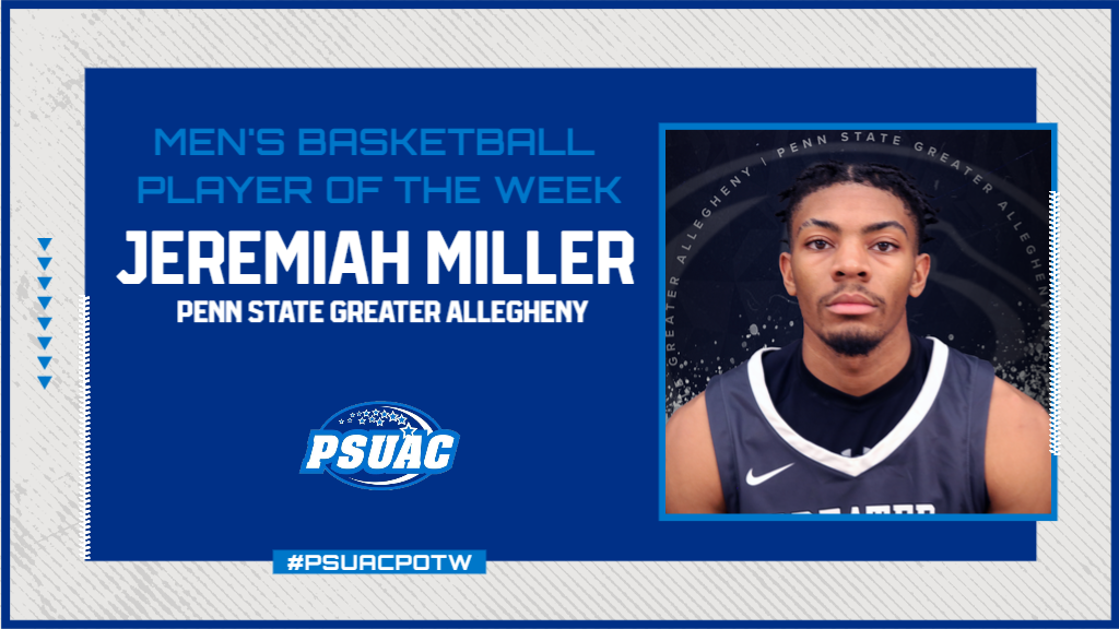Penn State Greater Allegheny's Jeremiah Miller.
