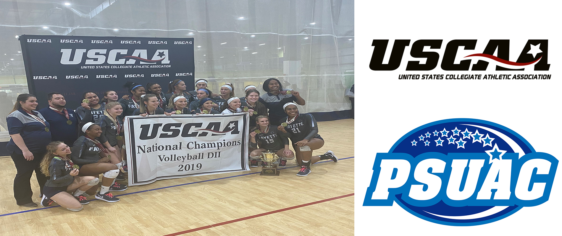 Penn State Fayette's volleyball team won the 2019 USCAA Volleyball Division II National Championship.