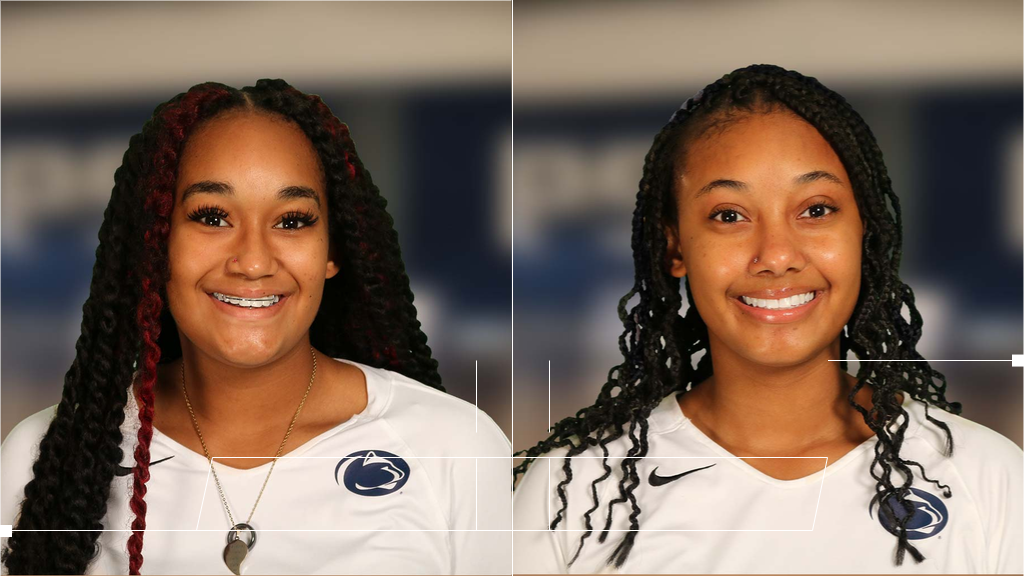 Penn State Greater Allegheny women's volleyball players, and sisters, Sueriah and Nimeira Timsah have come a long way to be a part of the volleyball program.