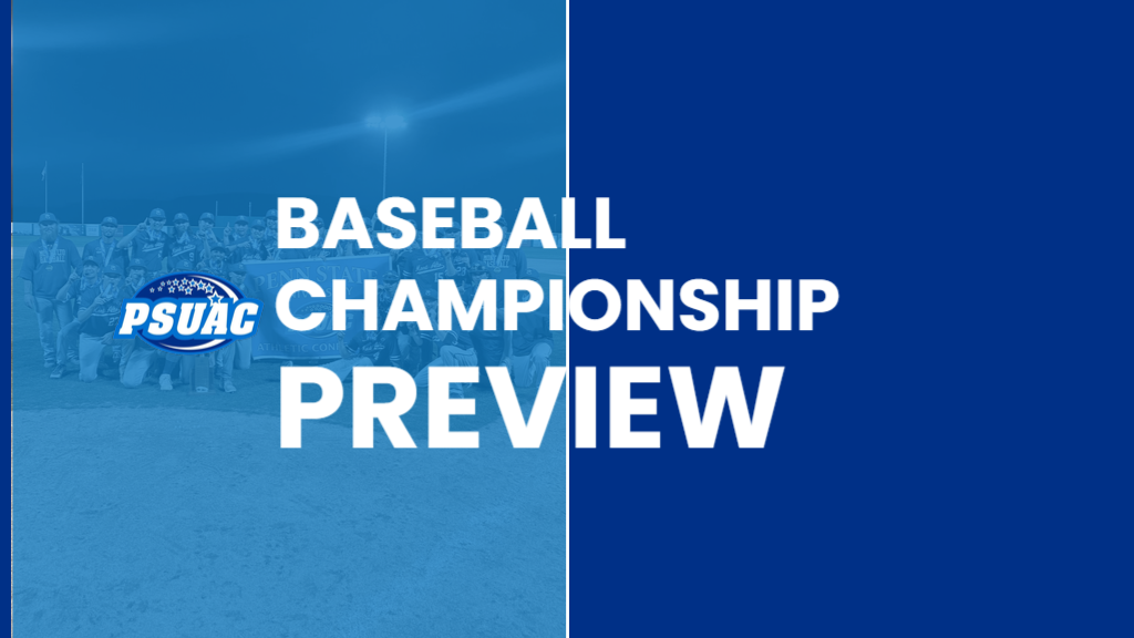 2023 PSUAC Baseball Championship preview graphic.