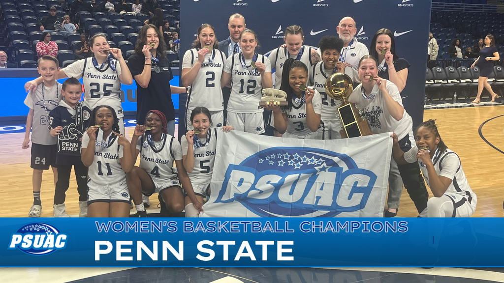 Penn State Beaver's Women's Basketball team won the 2024 PSUAC Championship on Saturday, March 2nd at the Bryce Jordan Center.