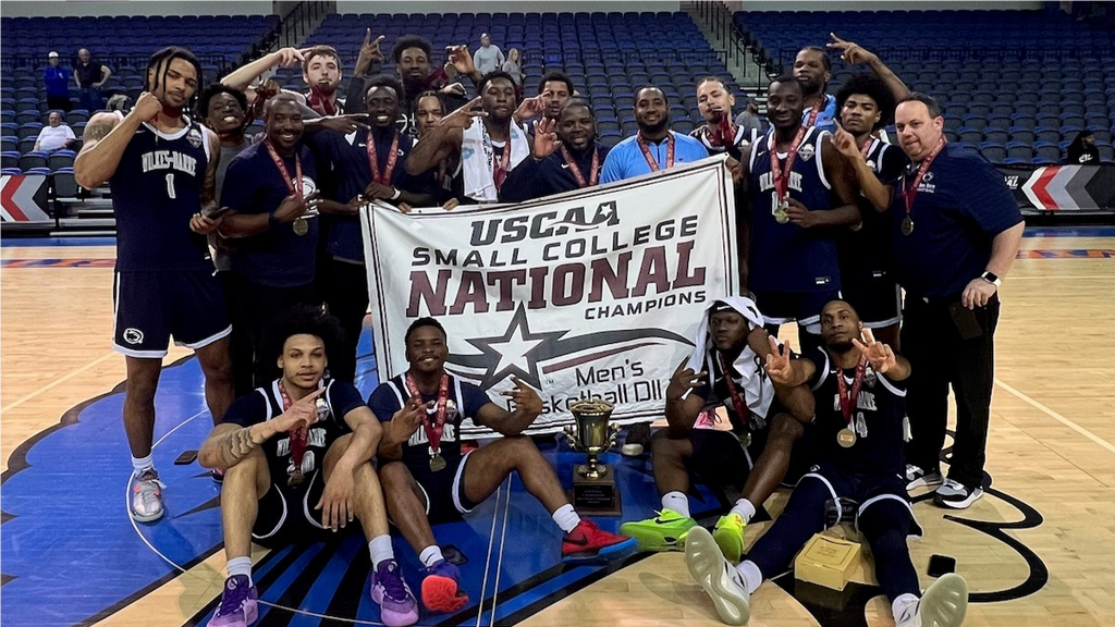 Penn State Wilkes-Barre captured its second straight USCAA Division II Men's Basketball National Championship on Wednesday, March 13, 2024. Photo courtesy of the USCAA.