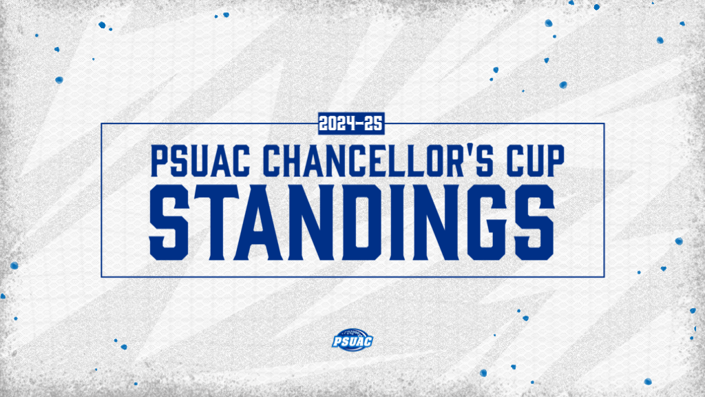 2024-25 PSUAC Chancellor's Cup Standings graphic.