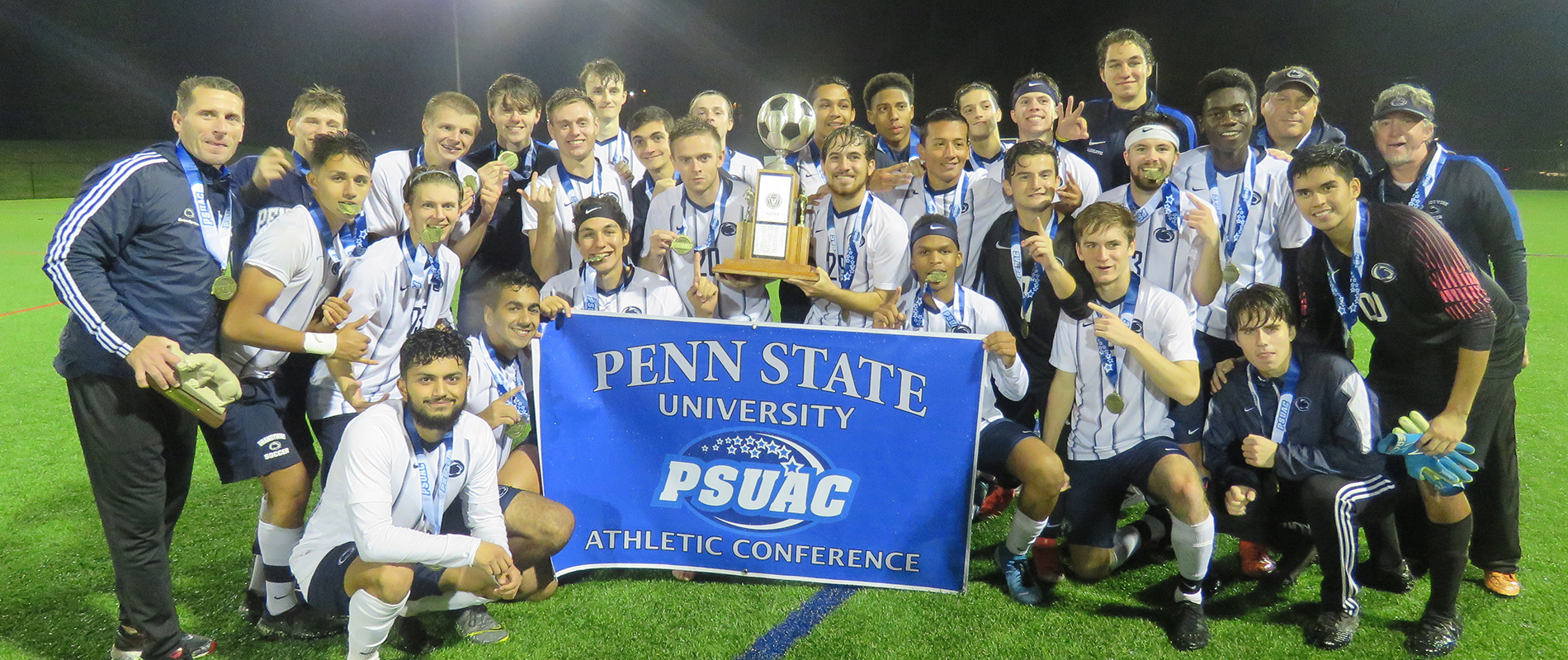 Penn State Brandywine's Men's Soccer team won their fourth straight PSUAC crown.