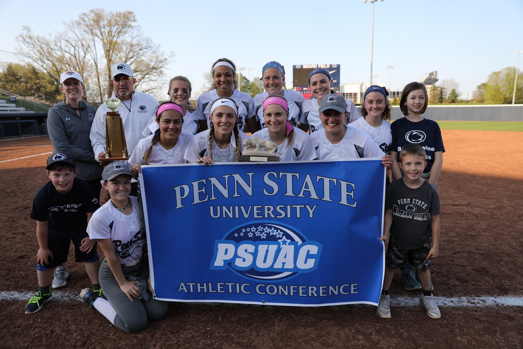 2018 PSUAC Softball Champions Penn State Brandywine.