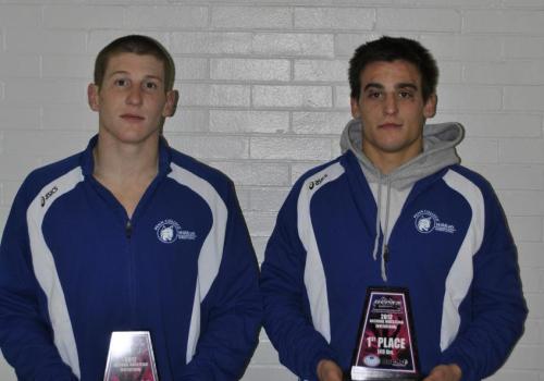 Leiby and Gresock Take Home Titles as Wildcat Wrestling Competes at PSUAC/USCAA Invitational