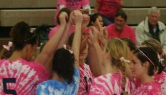 Mont Alto Volleyball Digs Pink
